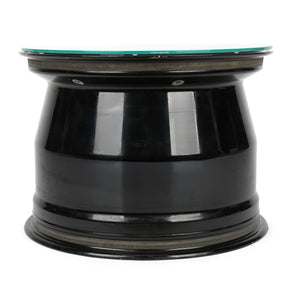 Lando Norris 2023 McLaren F1 Team front wheel rim table from the Qatar Grand Prix, genuine Formula 1 race-used collector furniture