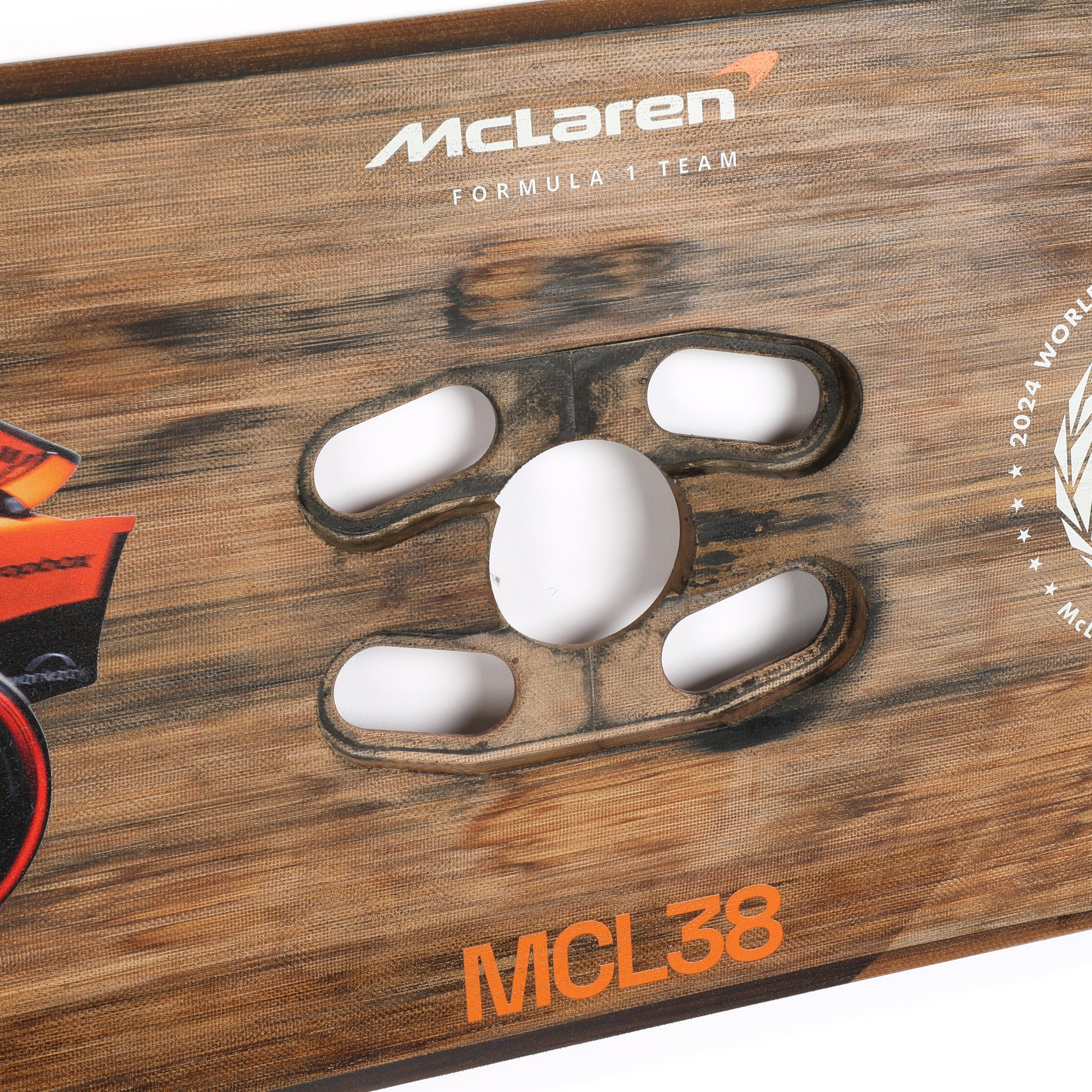 Lando Norris 2024 McLaren F1 Team Race Used Skid Plank Wall Art - Austrian GP