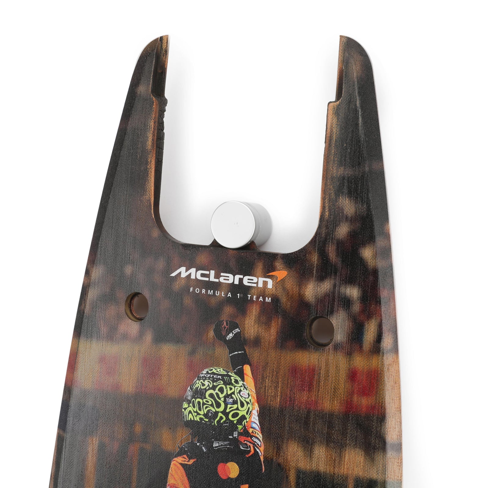 Lando Norris 2024 McLaren Formula One Team Grand Prix Used Front Skid Plank Wall Art - Abu Dhabi