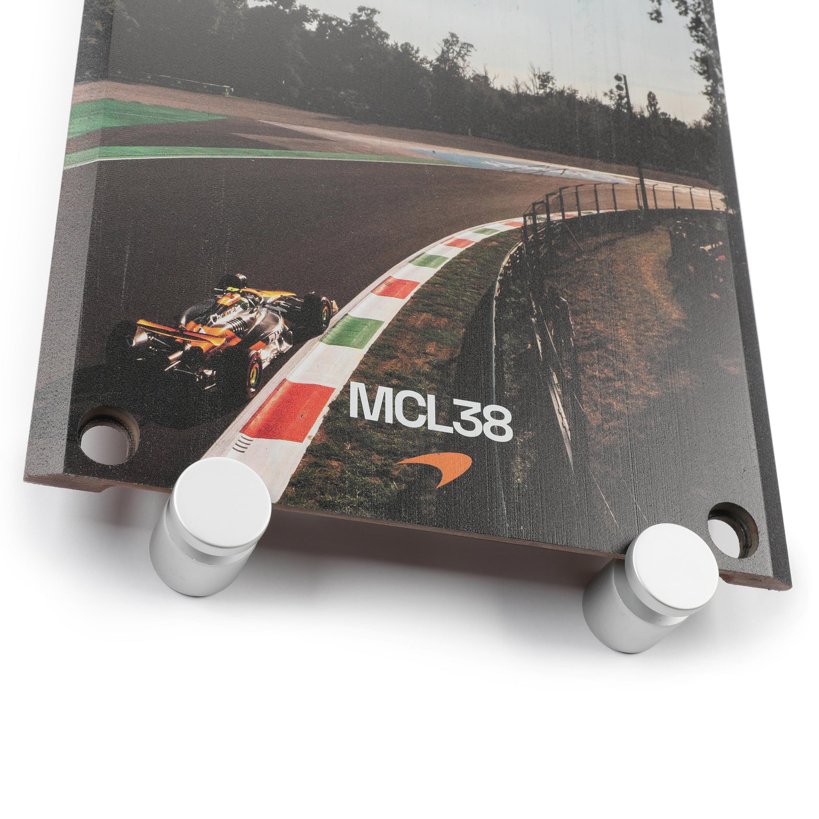 Lando Norris 2024 McLaren Formula One Team Grand Prix Used Front Skid Plank Wall Art - Italy