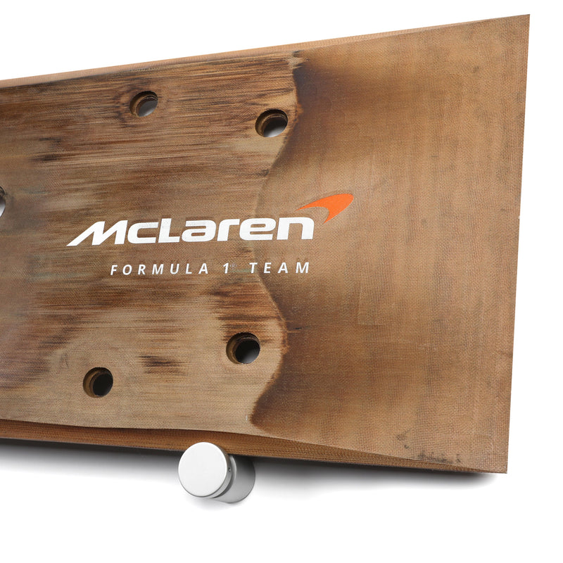 Lando Norris 2024 McLaren Formula One Team Grand Prix Used Rear Skid Plank Wall Art - Abu Dhabi