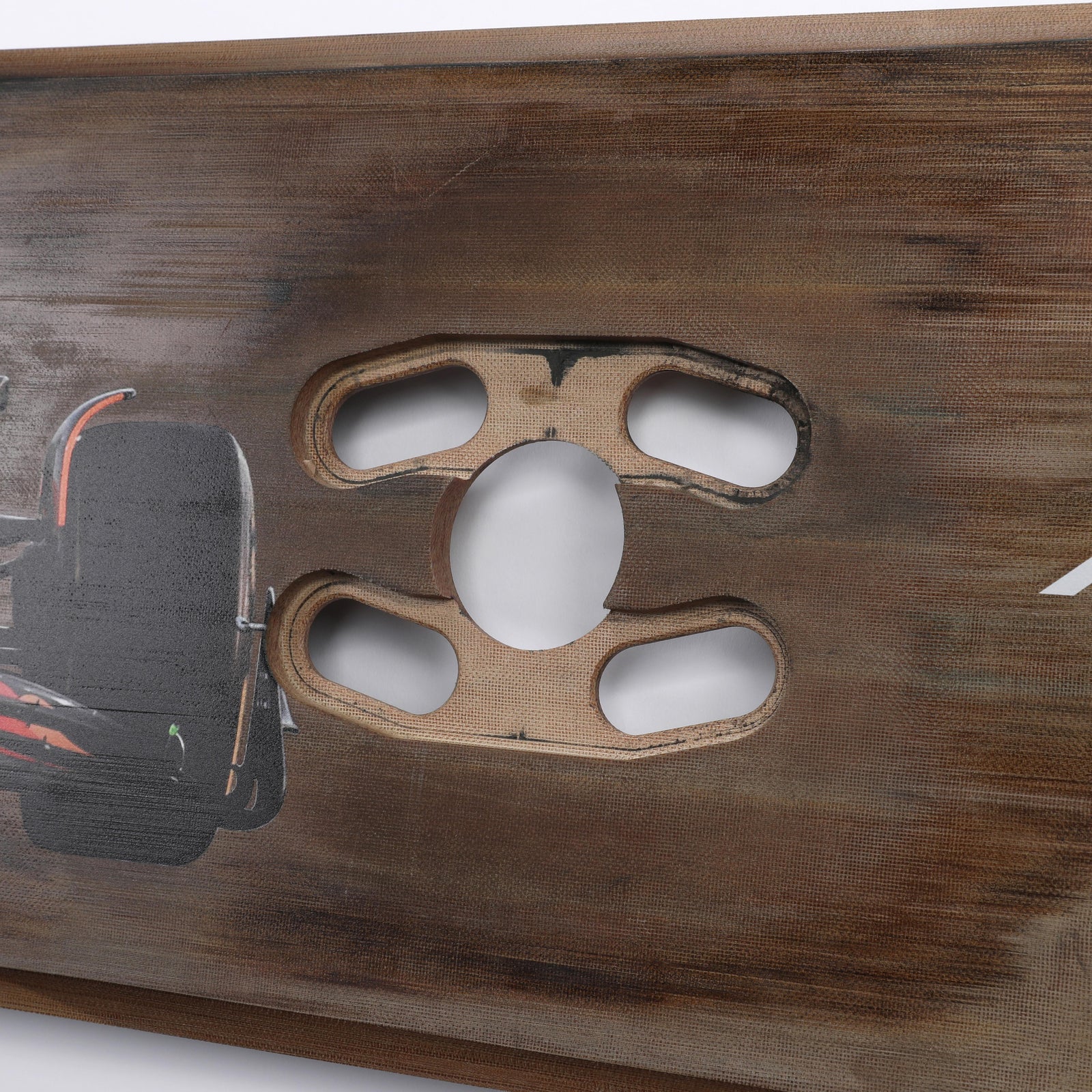 Lando Norris 2024 McLaren Formula One Team Grand Prix Used Rear Skid Plank Wall Art - Abu Dhabi