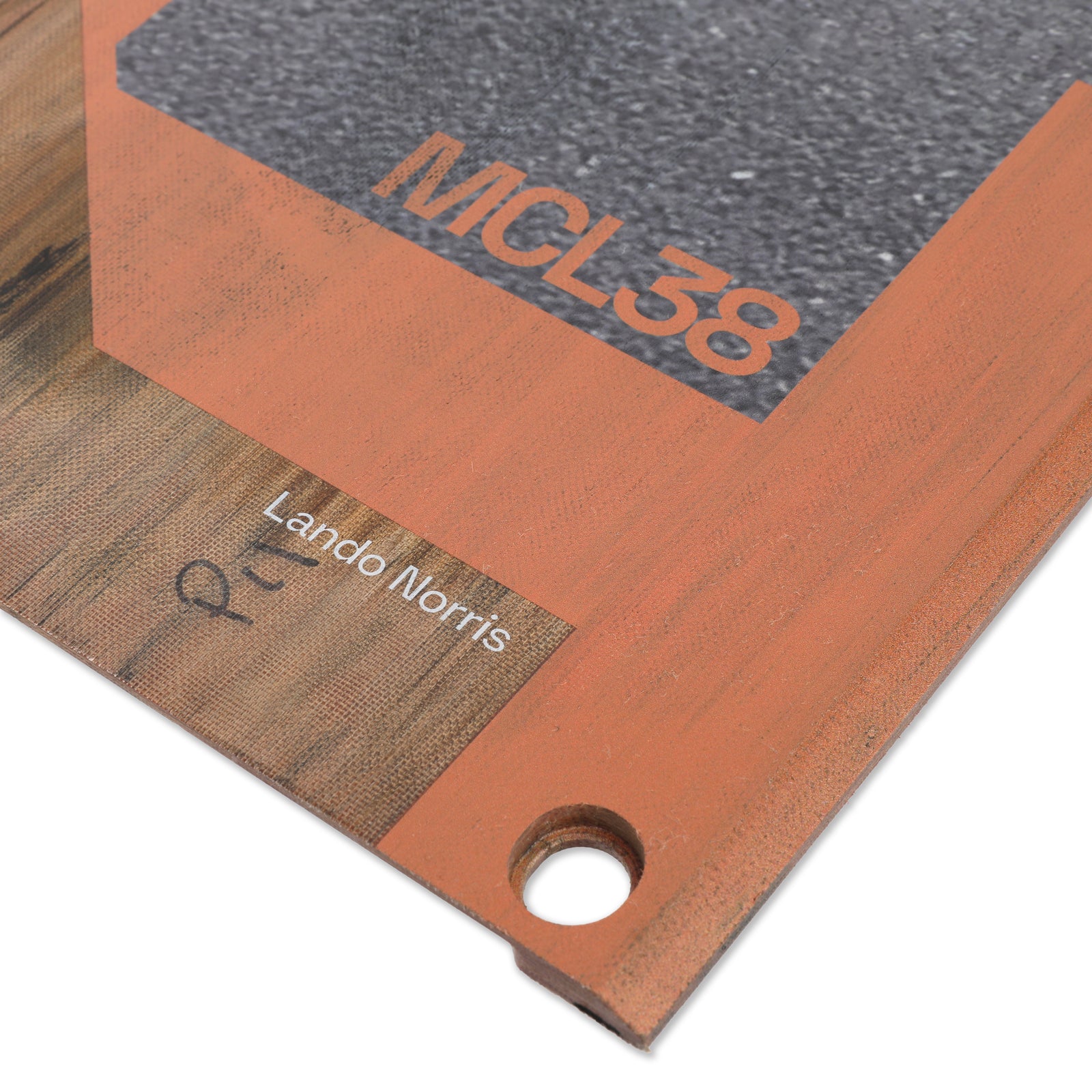 Lando Norris 2024 McLaren F1 Team Race Used Skid Plank Wall Art - British GP