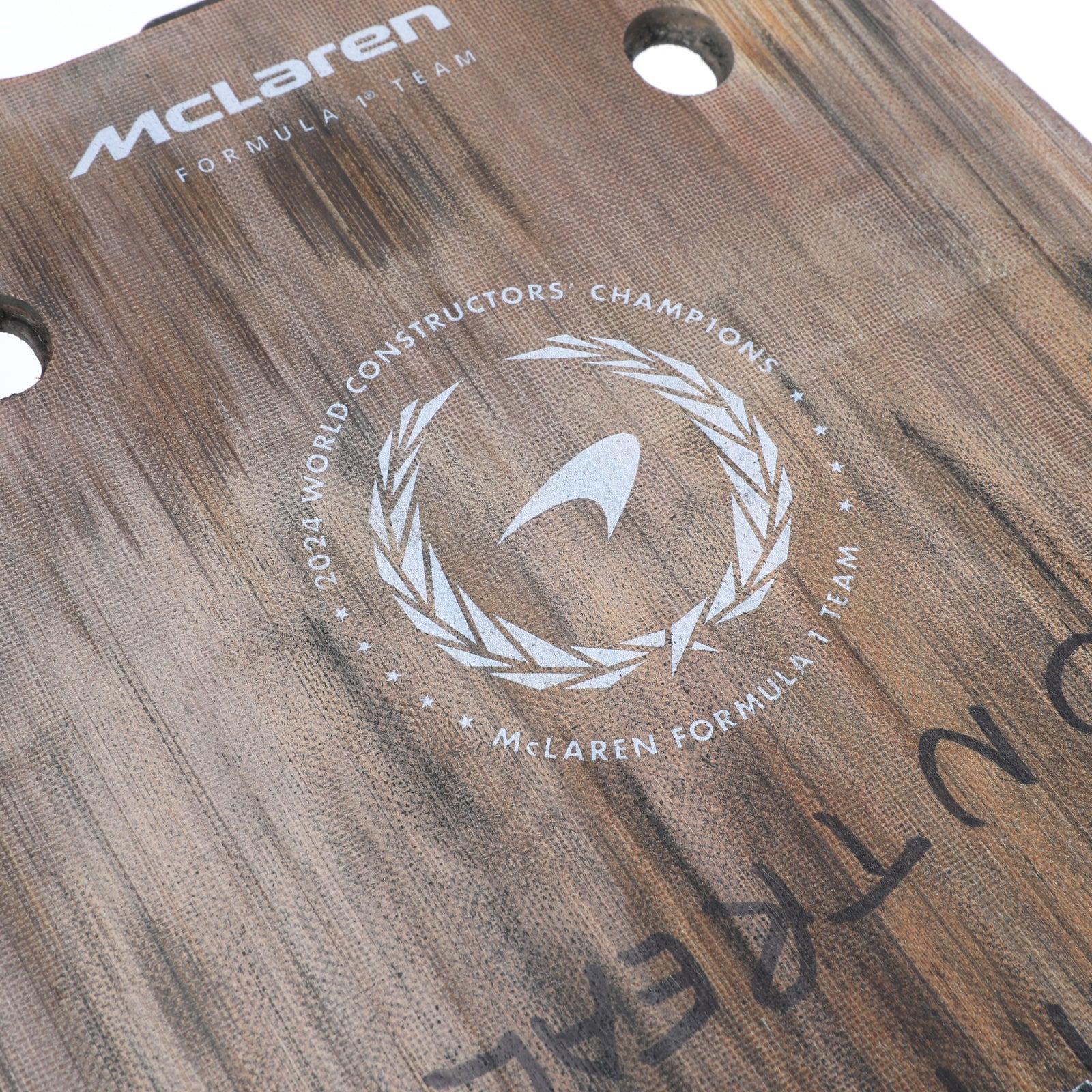 Lando Norris 2024 McLaren F1 Team Race Used Skid Plank Wall Art - Canadian GP