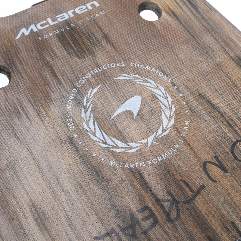 Lando Norris 2024 McLaren F1 Team Race Used Skid Plank Wall Art - Canadian GP