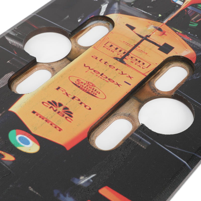 Lando Norris 2024 McLaren F1 Team Race Used Skid Plank Wall Art - Dutch GP