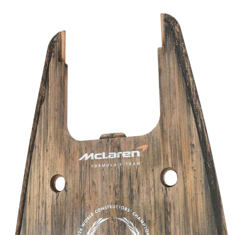Lando Norris 2024 McLaren F1 Team Race Used Skid Plank Wall Art - Italian GP