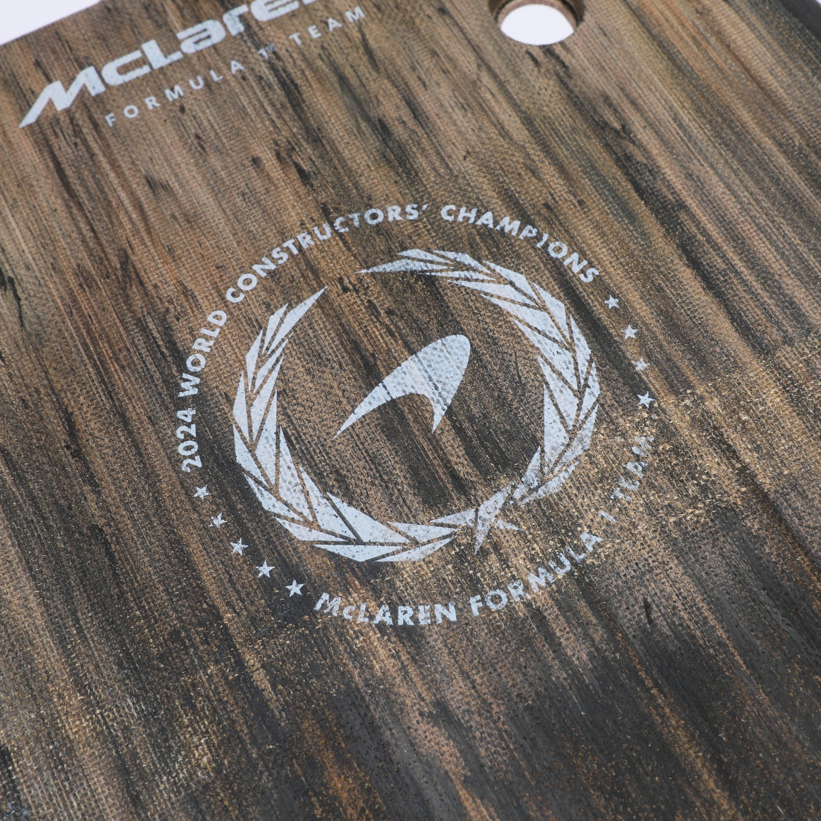 Lando Norris 2024 McLaren F1 Team Race Used Skid Plank Wall Art - Italian GP