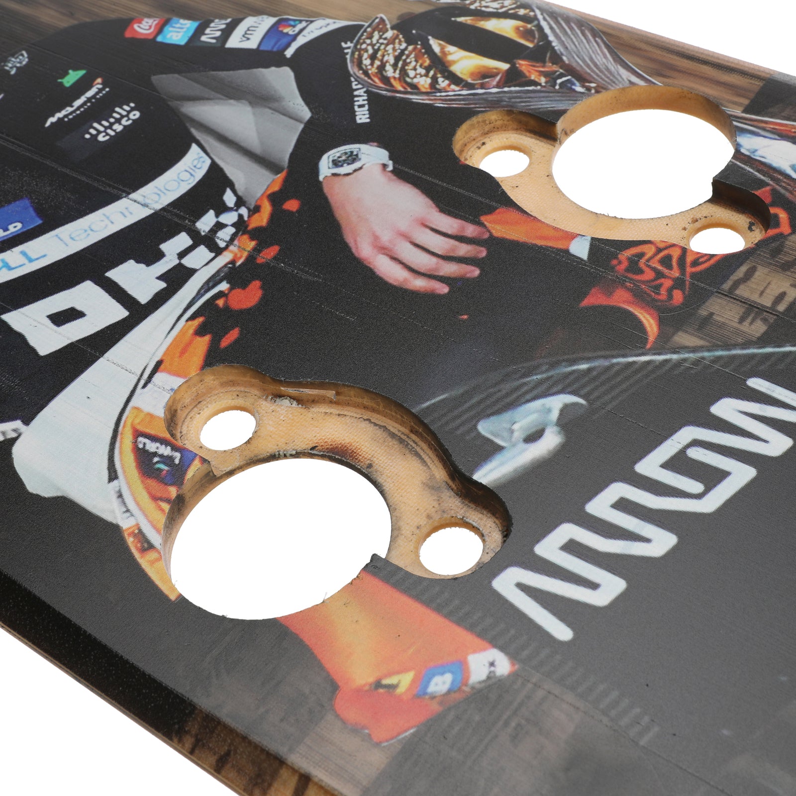 Lando Norris 2024 McLaren Formula One Team Race Used Front Skid Plank Wall Art - Bahrain GP