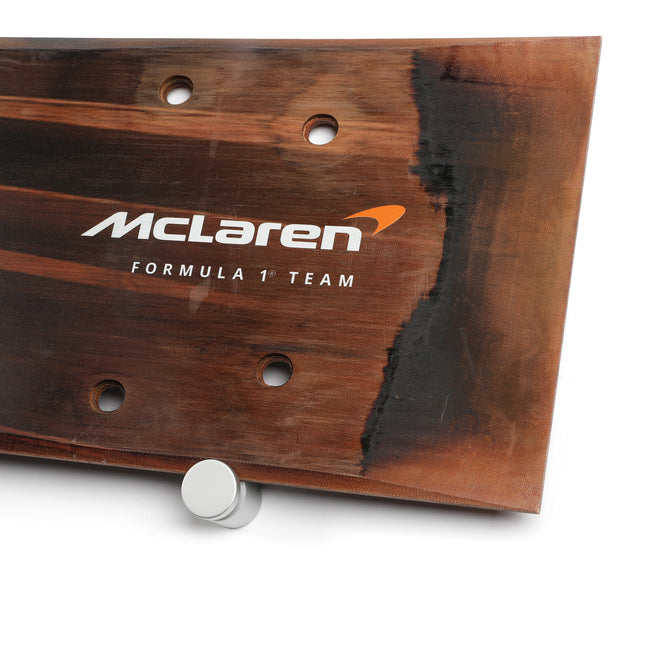 Lando Norris 2024 McLaren Formula One Team Grand Prix Used Rear Skid Plank Wall Art - Bahrain
