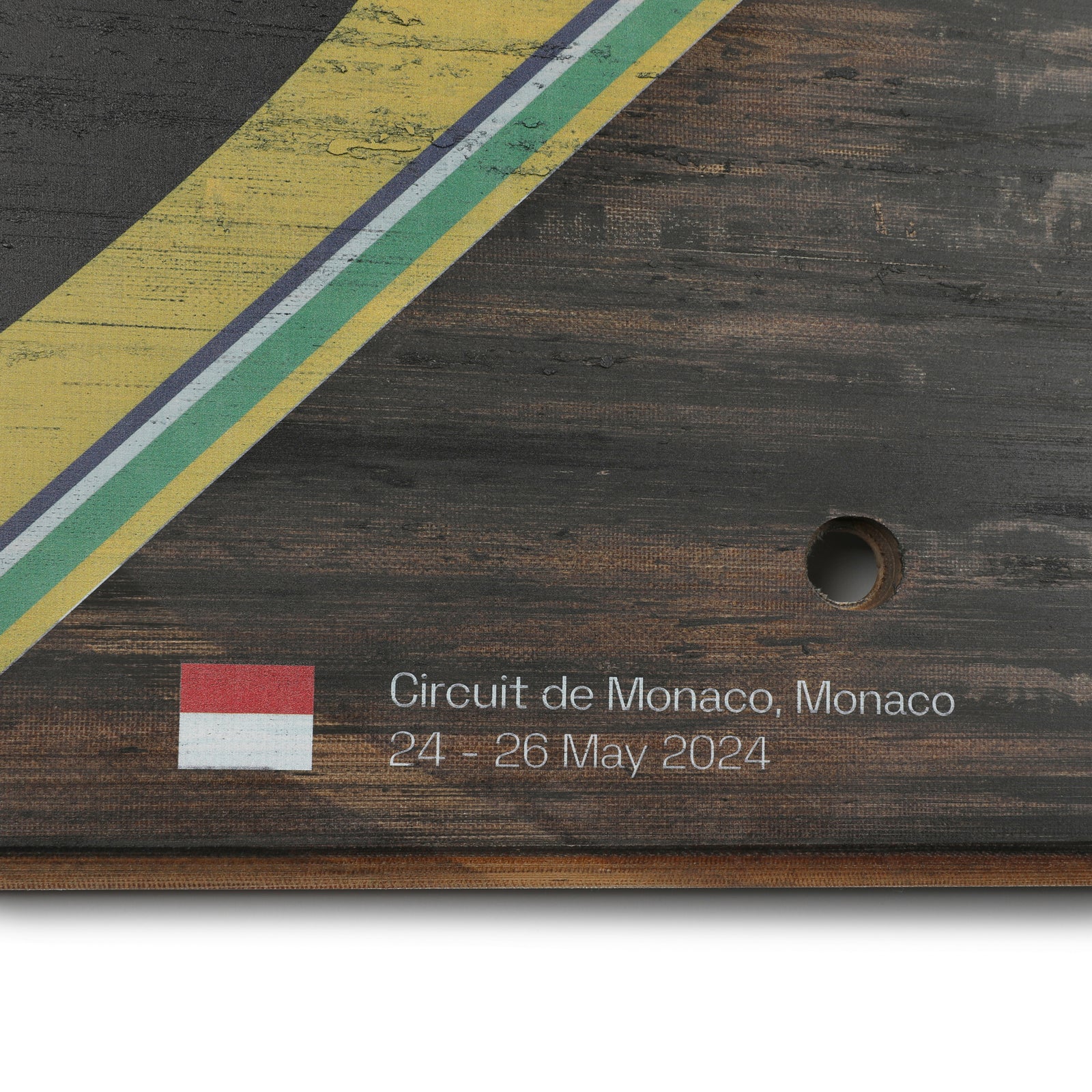 Lando Norris 2024 McLaren Grand Prix Used Rear Skid Plank Wall Art - Monaco GP