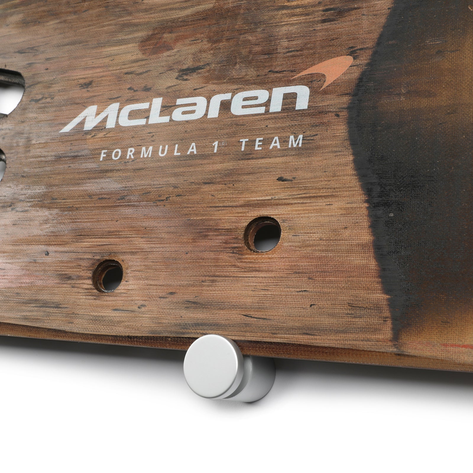 Lando Norris 2024 McLaren Grand Prix Used Rear Skid Plank Wall Art - Monaco GP