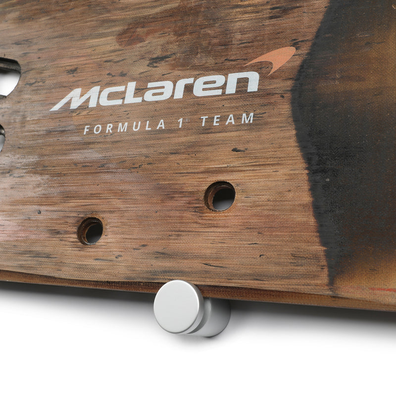 Lando Norris 2024 McLaren Grand Prix Used Rear Skid Plank Wall Art - Monaco GP