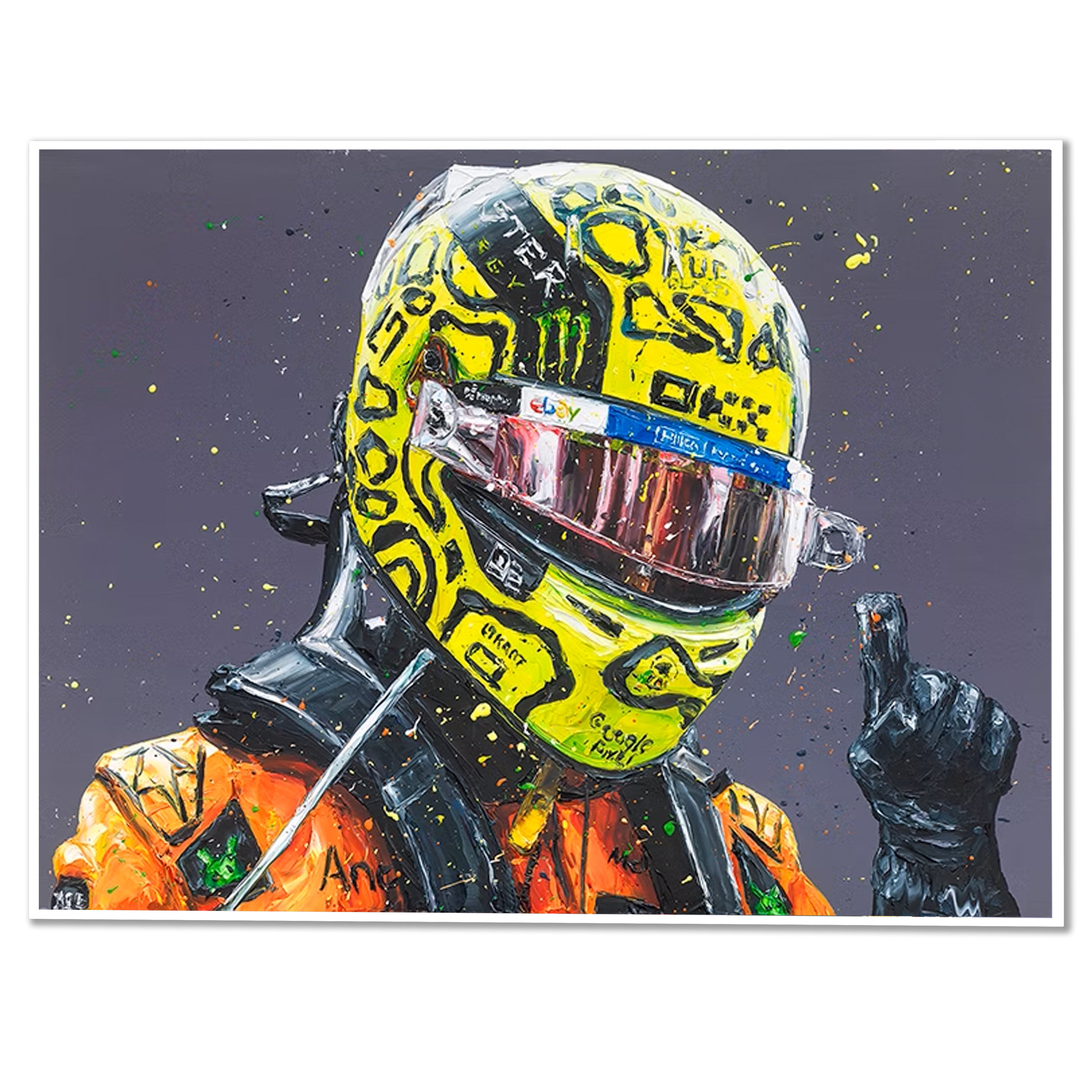 Lando Norris 'The First Win' 2024 McLaren Giclee Print- Paul Oz