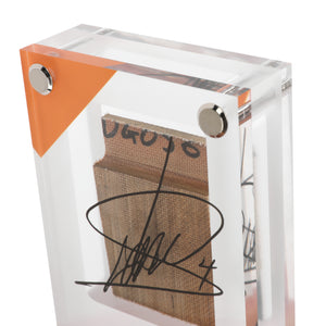 Authentic Lando Norris 2025 Grand Prix-used McLaren MCL39 skid plank piece in acrylic, premium Formula 1 collector memorabilia