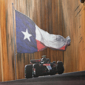 Lando Norris 2025 McLaren Sprint Race Used Front Skid Plank Wall Art - US GP