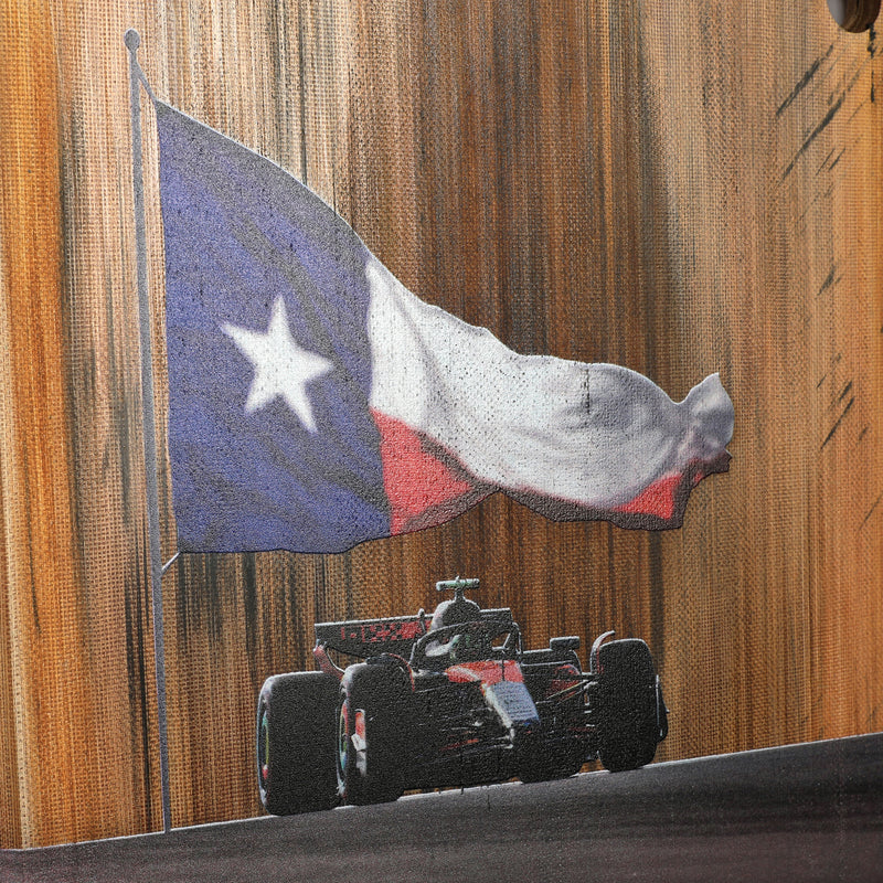 Lando Norris 2025 McLaren Sprint Race Used Front Skid Plank Wall Art - US GP