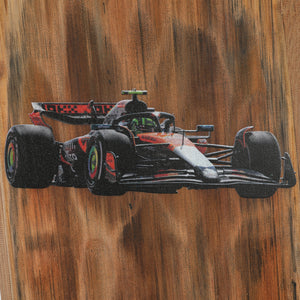 Lando Norris 2025 McLaren Sprint Race Used Front Skid Plank Wall Art - US GP