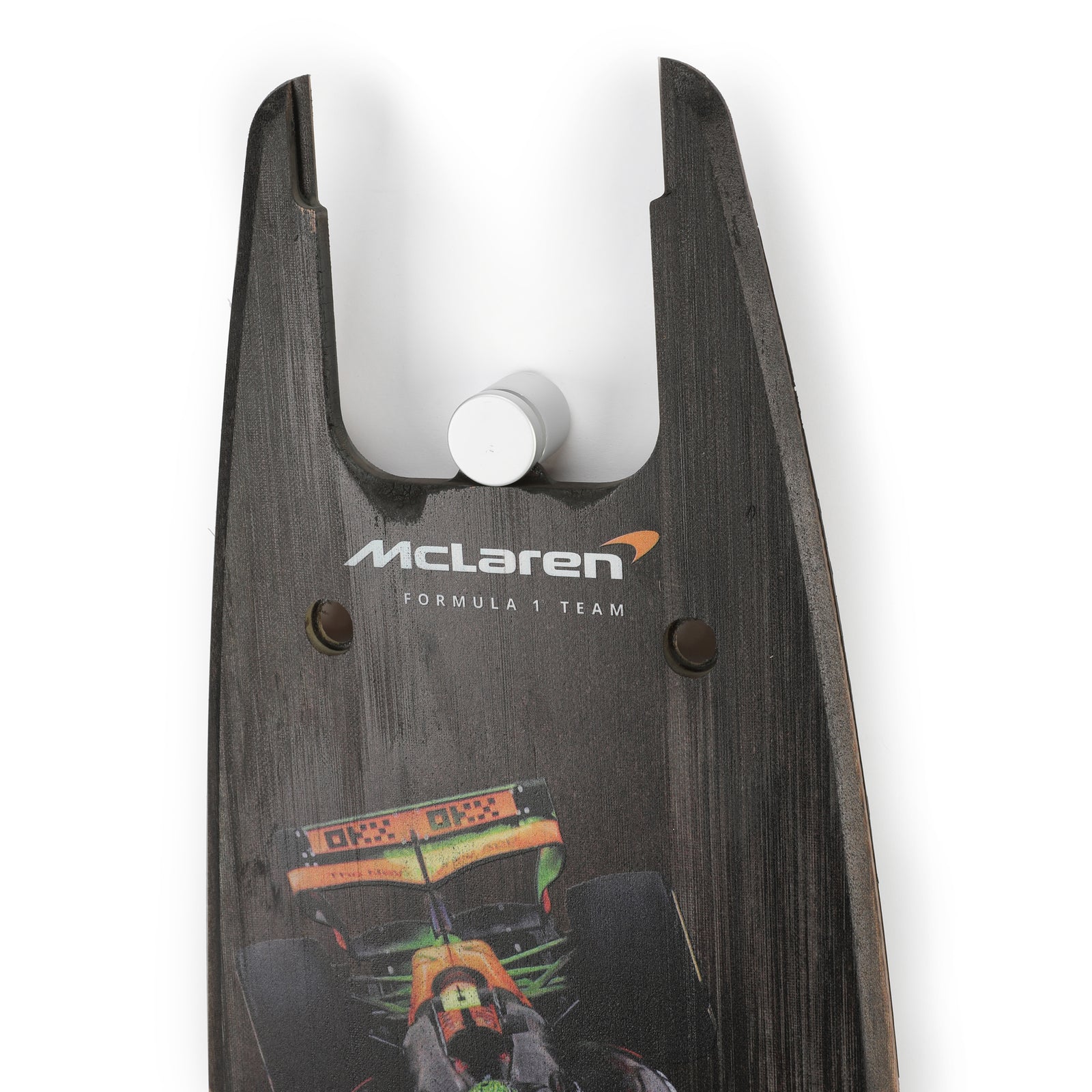Auction LOT 038 - Lando Norris 2025 McLaren Formula 1 Team Grand Prix Used Front Skid Plank Wall Art - Abu Dhabi