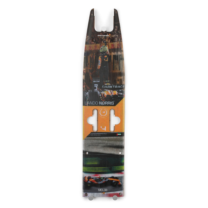 Lando Norris 2025 McLaren F1 Team Grand Prix Used Front Skid Plank Wall Art - Abu Dhabi 2026