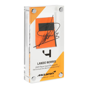 Lando Norris 2021 F1® Bodywork In Acrylic Formula 1 collectible displayed in premium motorsport display