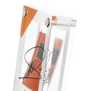 Close-up of Lando Norris 2021 F1® Bodywork In Acrylic Formula 1 memorabilia detail