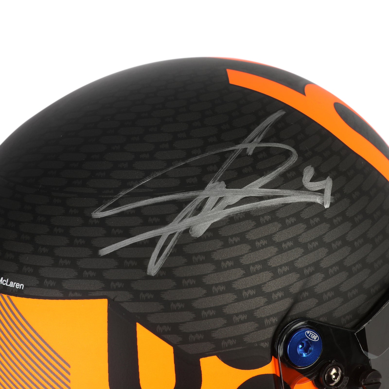 Season Launch LOT 403 - Lando Norris & Oscar Piastri 2024 Signed McLaren F1 Team 1:2 Helmet