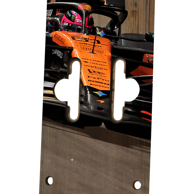 Oscar Piastri 2025 McLaren F1 Team Race Used Front Skid Plank Wall Art - Las Vegas GP