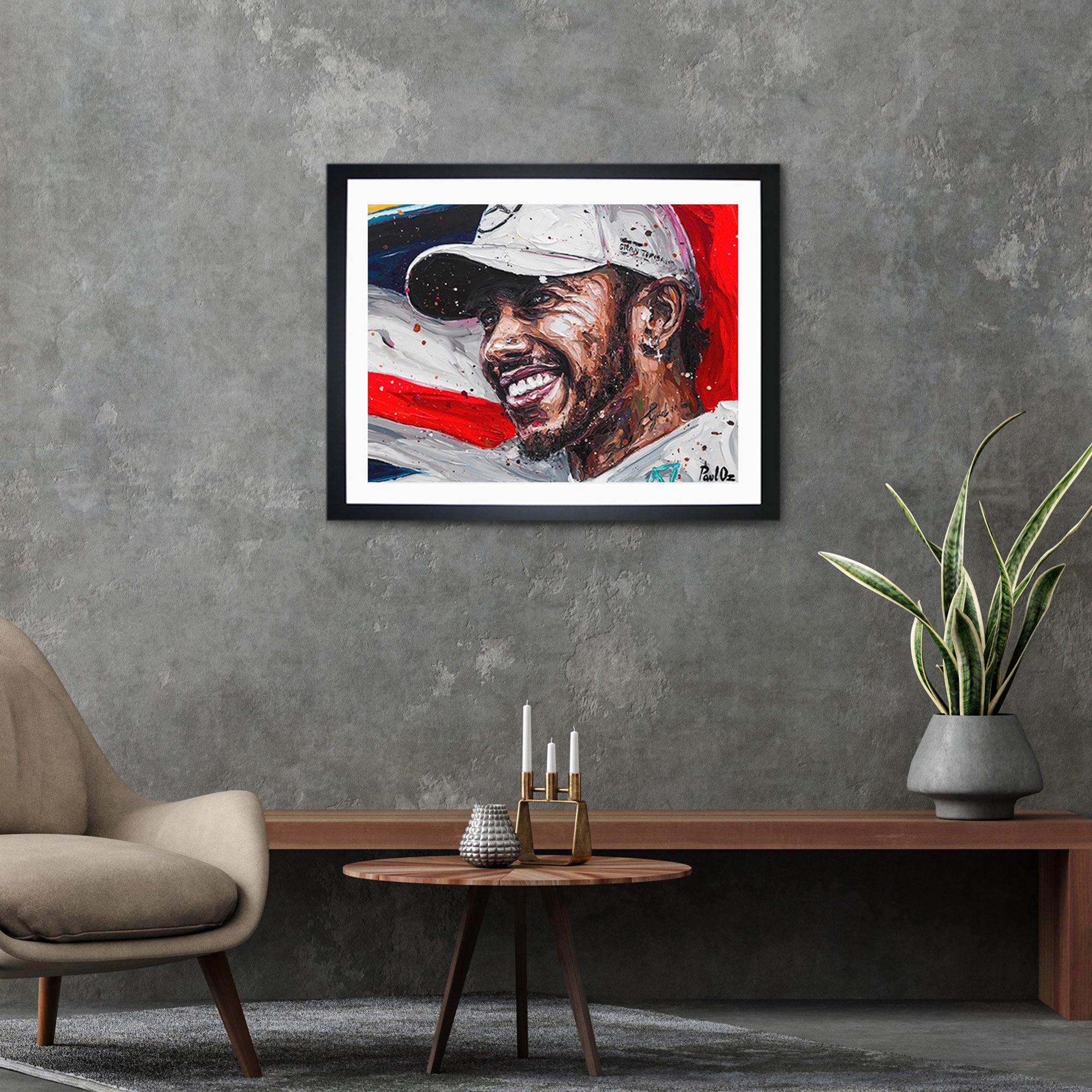 Lewis Hamilton 2018 'World Champion' Print - Paul Oz