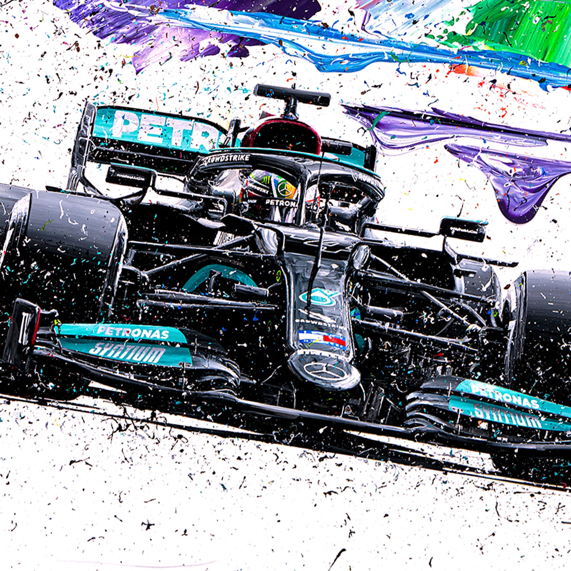 Lewis Hamilton 2021 'Rainbow' Giclee Print – David Johnson