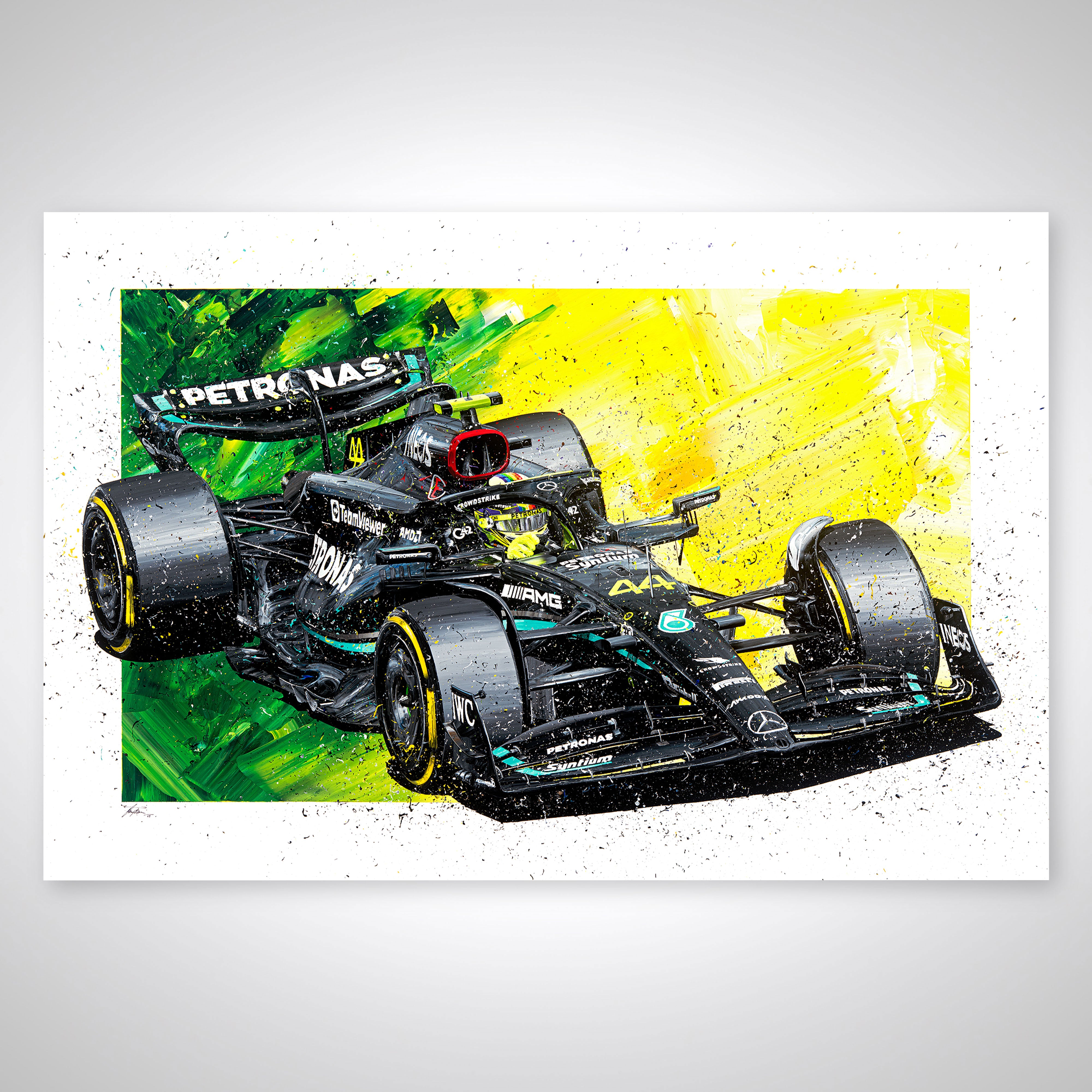 Lewis Hamilton 2023 Giclee Print – David Johnson