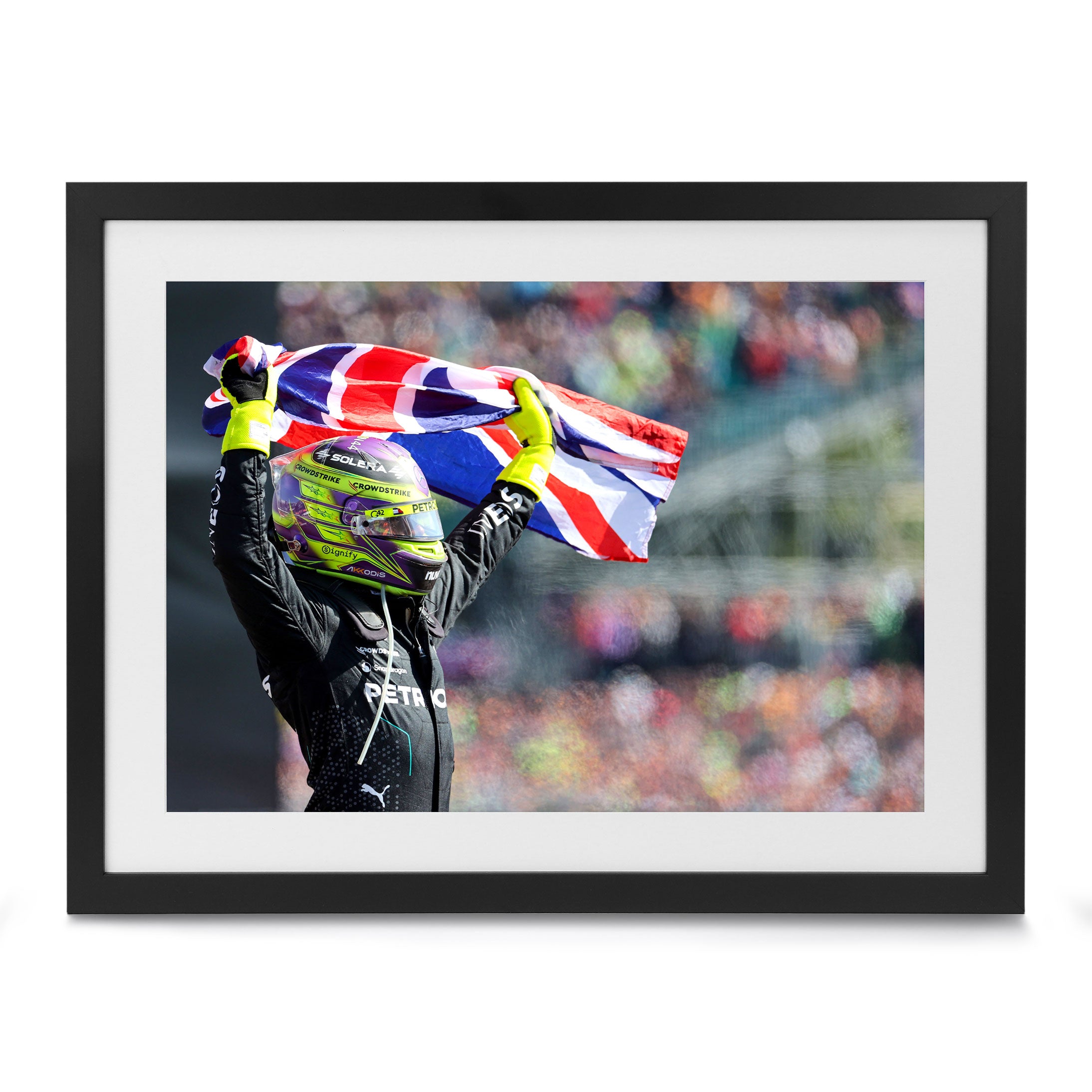 Lewis Hamilton 2024 Mercedes-AMG Petronas F1 Team “King of Great British GP” Print – British GP