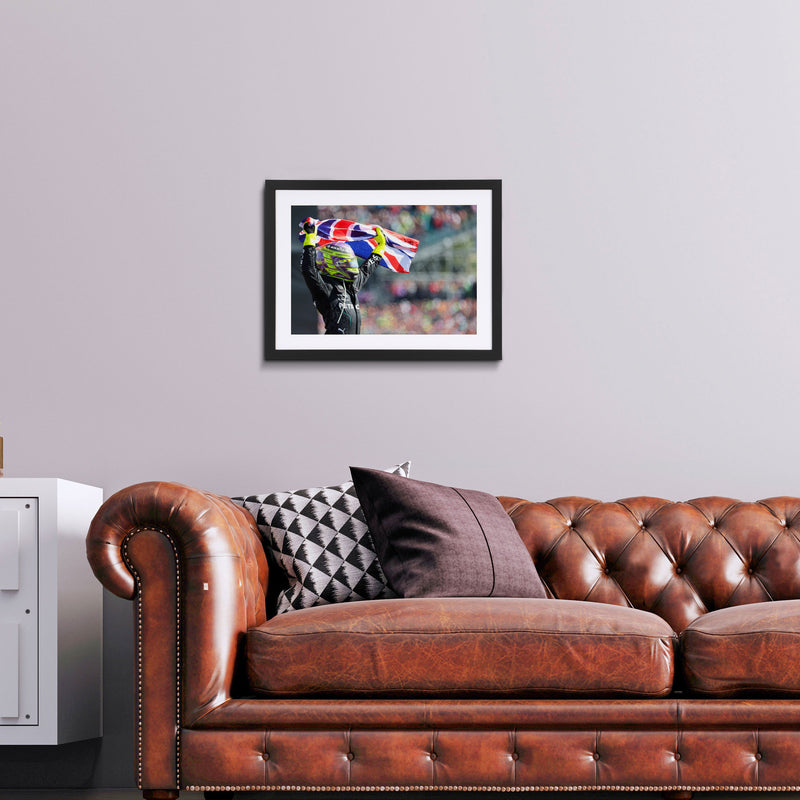Lewis Hamilton 2024 Mercedes-AMG Petronas F1 Team “King of Great British GP” Print