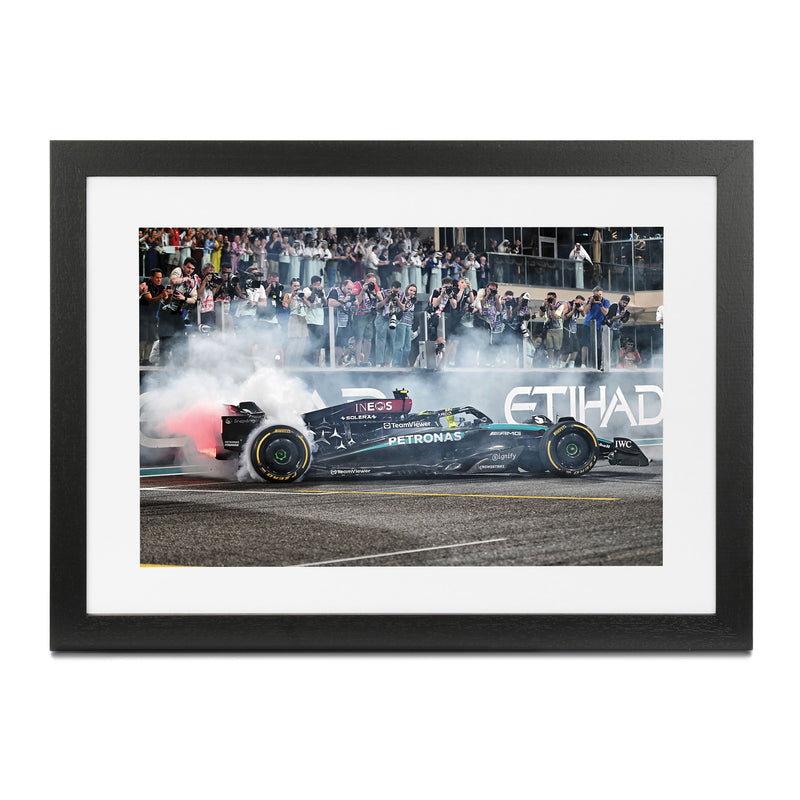 Lewis Hamilton 2024 Mercedes AMG Petronas Print - The Farewell - Abu Dhabi GP