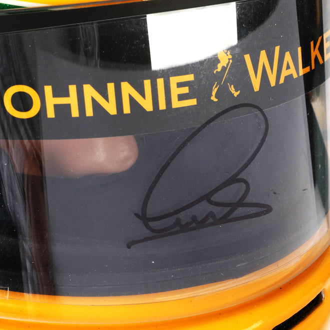 The Austin Auction LOT 024 - Lewis Hamilton 2008 First Championship Season Display Set - Includes Replica Helmet, Race Used Visor & Hans Device