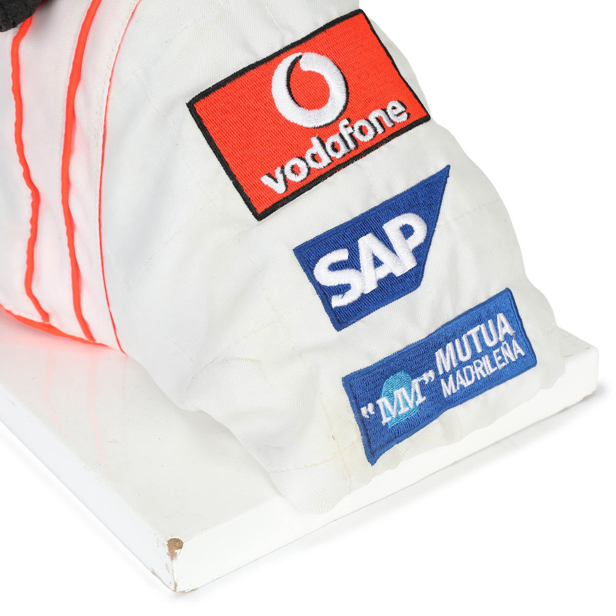 The Austin Auction LOT 024 - Lewis Hamilton 2008 First Championship Season Display Set - Includes Replica Helmet, Race Used Visor & Hans Device