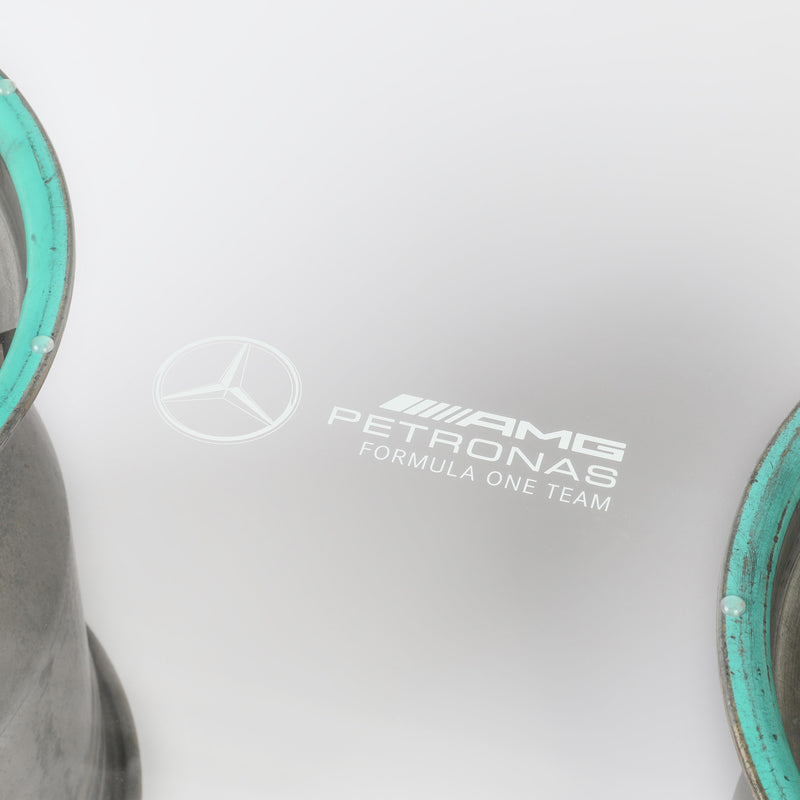 Lewis Hamilton Mercedes AMG Petronas Double Wheel Rim Table – Silverstone 2018