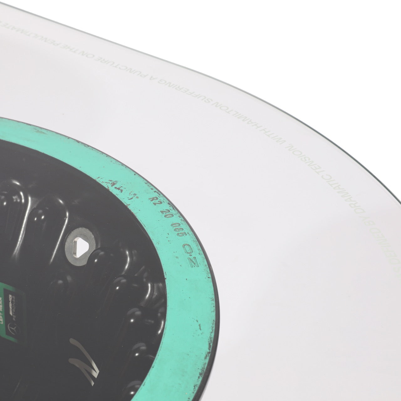 Lewis Hamilton Mercedes AMG Petronas Dual Rear Wheel Rim Table – 2020 British Grand Prix