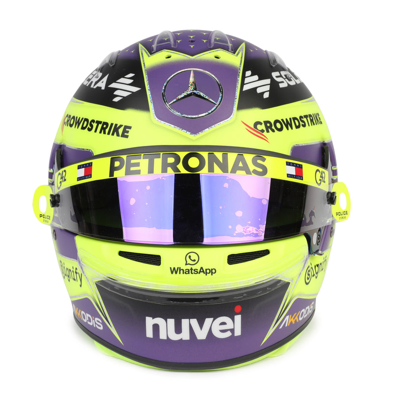 Lewis Hamilton 2024 Mercedes Helmet - Abu Dhabi GP Replica