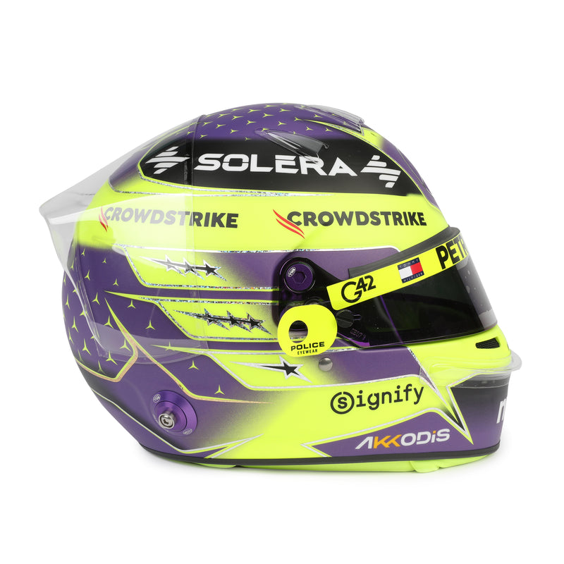 Lewis Hamilton 2024 Mercedes Helmet - Abu Dhabi GP Replica