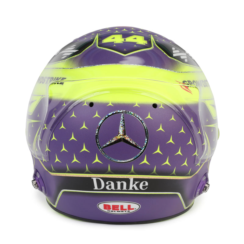 Lewis Hamilton 2024 Mercedes Helmet - Abu Dhabi GP Replica