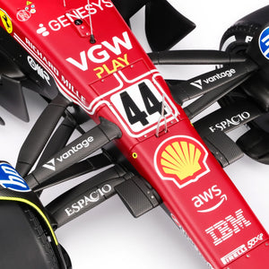 Lewis Hamilton 2025 Ferrari SF-25 1:8 Scale Model - Italian GP Amalgam Collection