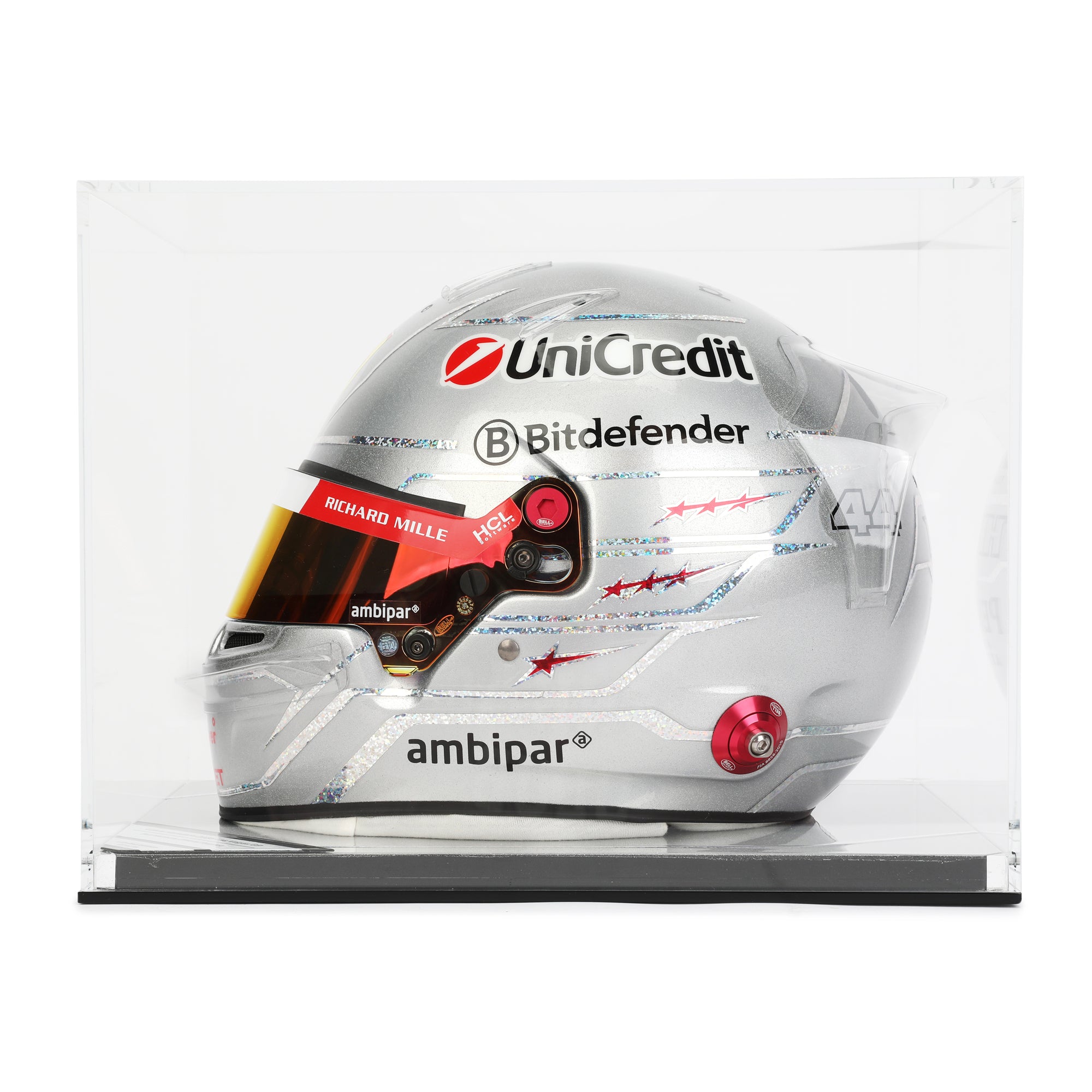 Lewis Hamilton 2025 Replica Ferrari Helmet – Las Vegas GP