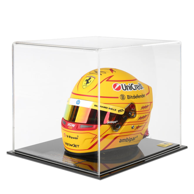 LOT 279 - Lewis Hamilton 2025 Signed 1:2 Mini Helmet