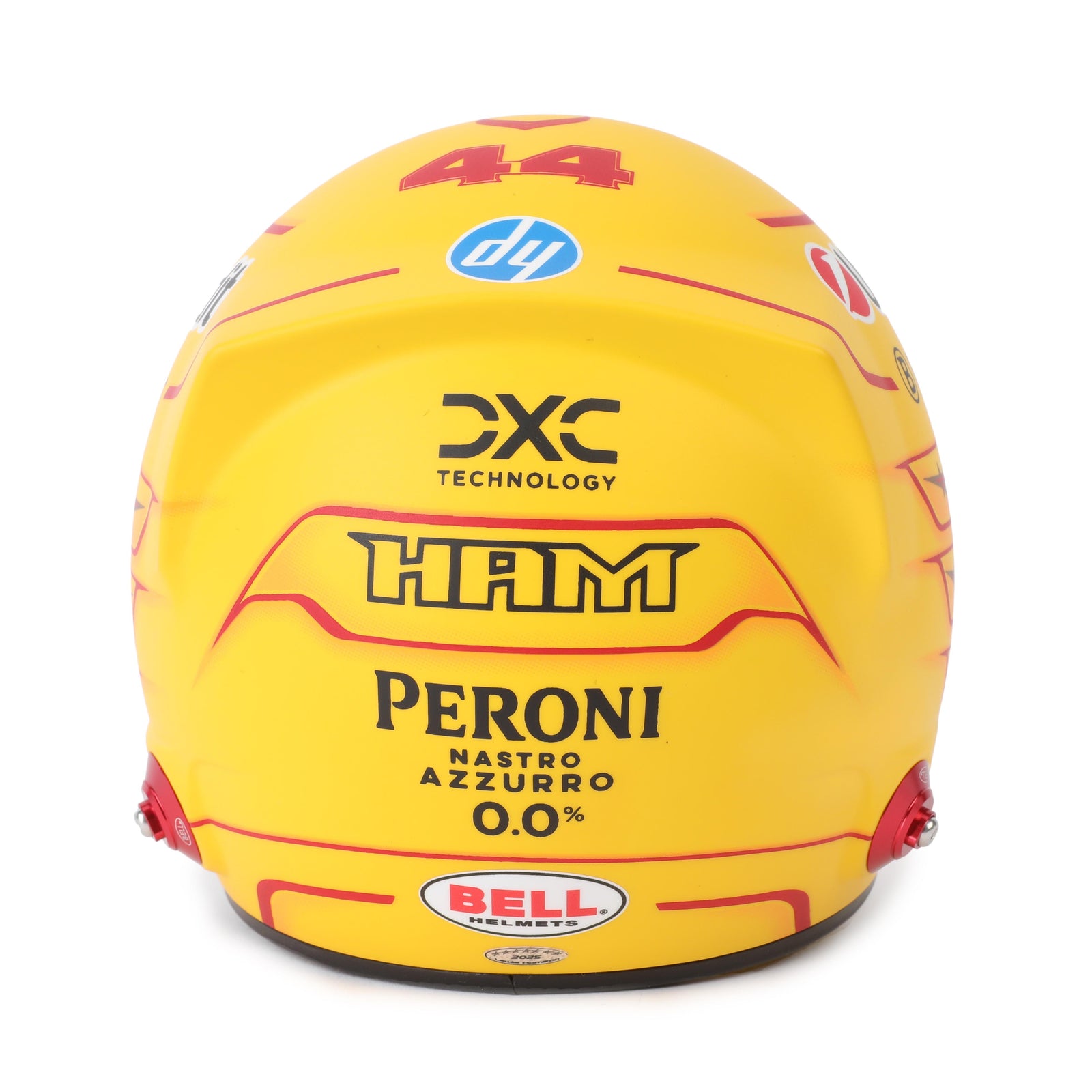 LOT 279 - Lewis Hamilton 2025 Signed 1:2 Mini Helmet