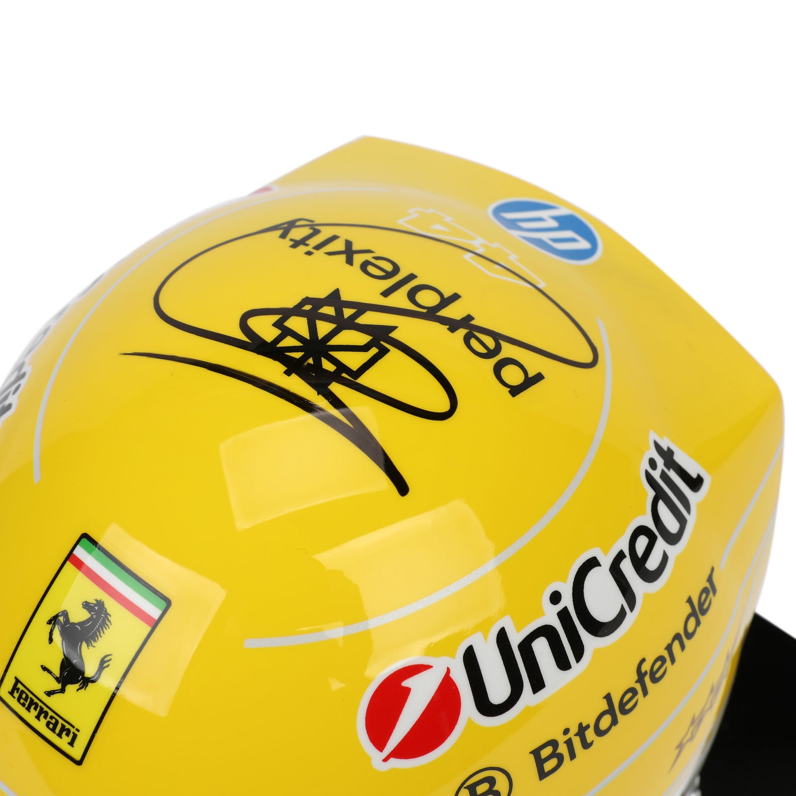 LOT 245 - Lewis Hamilton 2025 Signed Mini Helmet - Monza GP