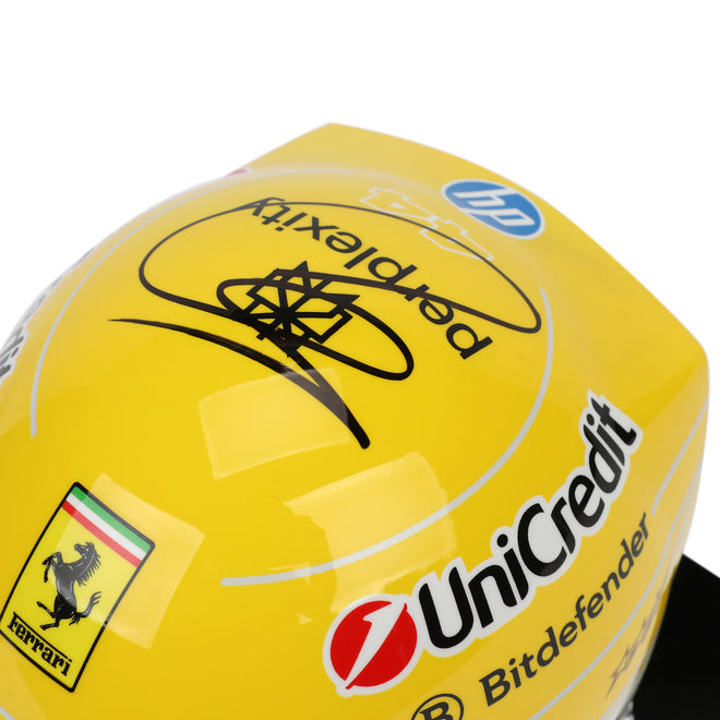 LOT 245 - Lewis Hamilton 2025 Signed Mini Helmet - Monza GP