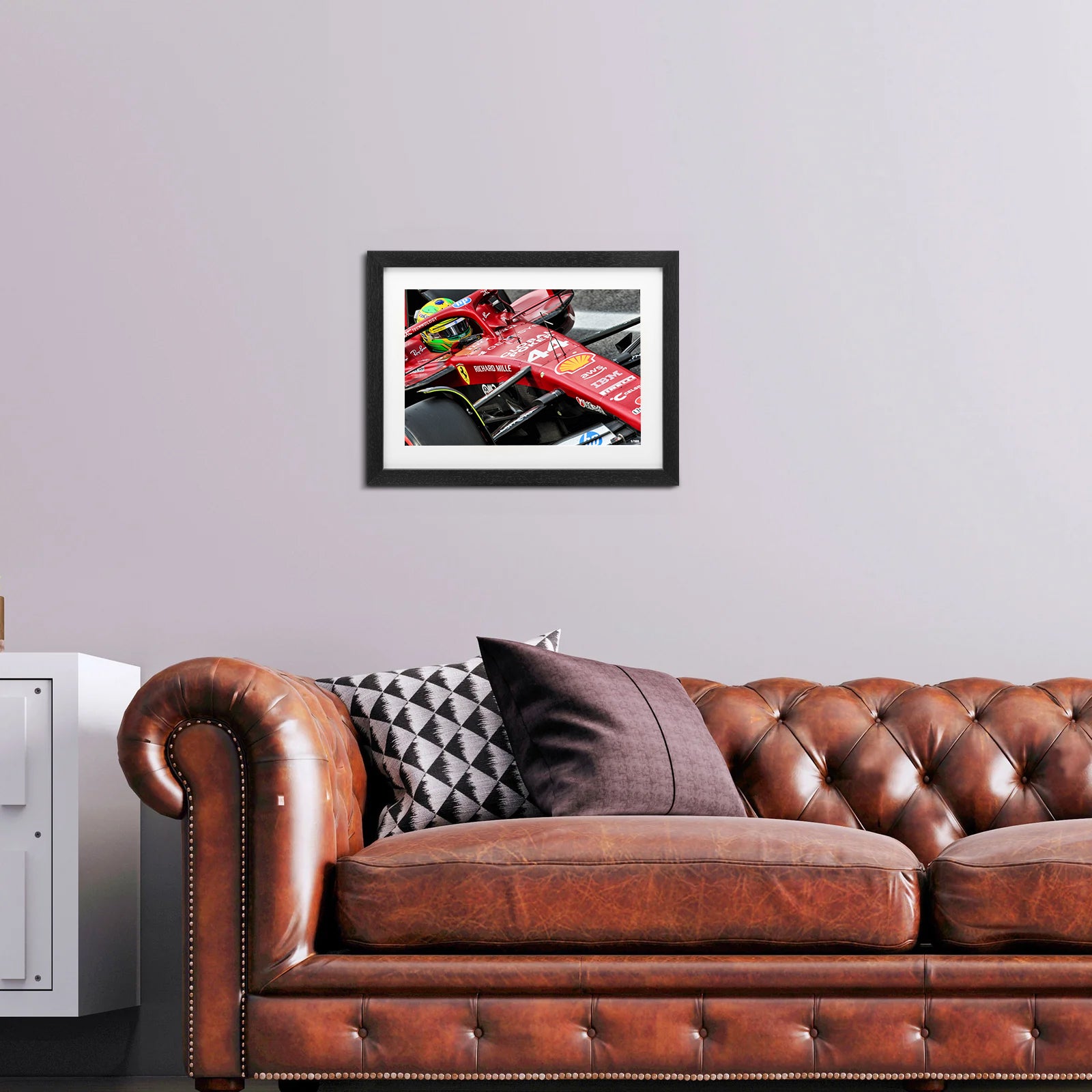 Lewis Hamilton 2025 Ferrari Framed Photo - Brazilian GP