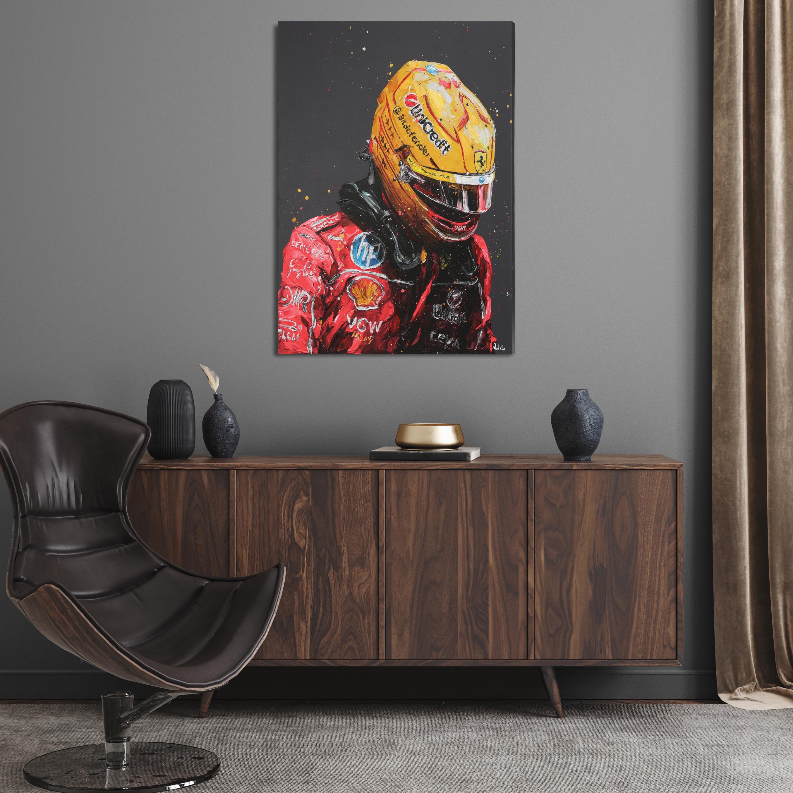 'New Era' Lewis Hamilton 2025 Ferrari Hand Embellished - Paul Oz