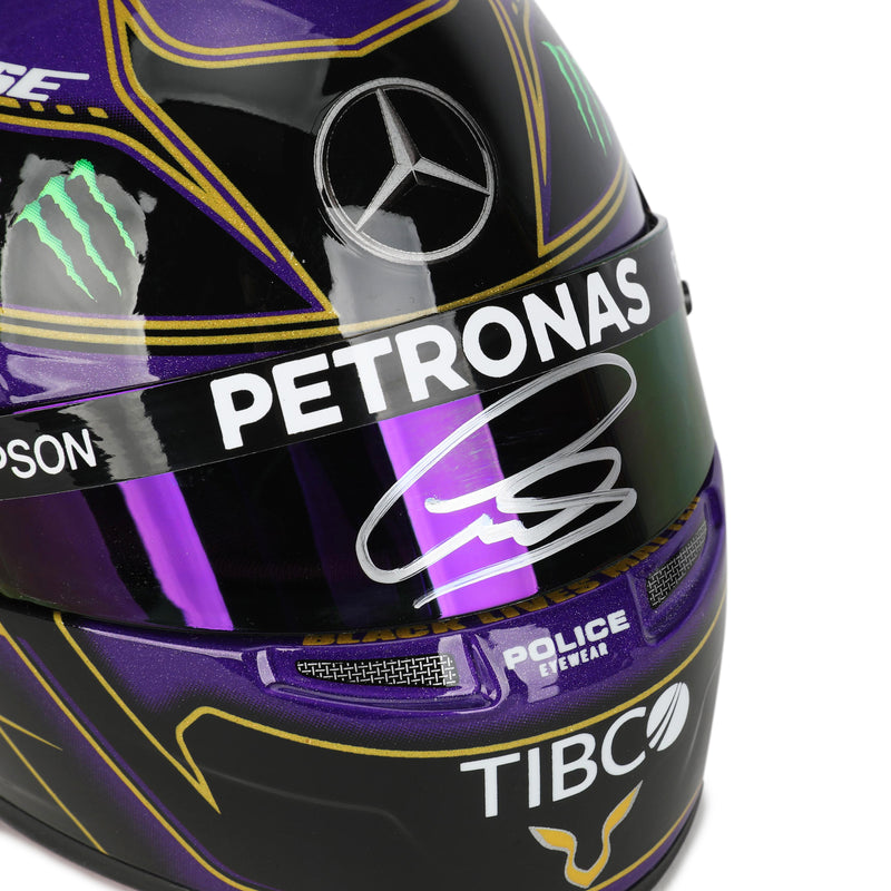 LOT 072 - Lewis Hamilton Abu Dhabi 2020 Signed 1:2 Scale Helmet